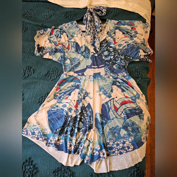 Blackmilk Woman in Blue Slinky Playsuit - Picture 2 of 5